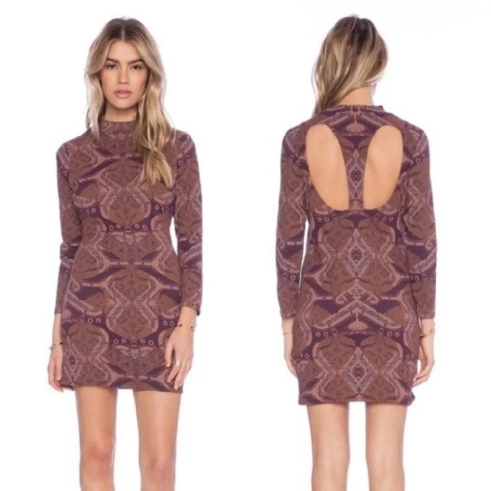 FREE PEOPLE Cute N Cozy Cutout Bodycon Dress